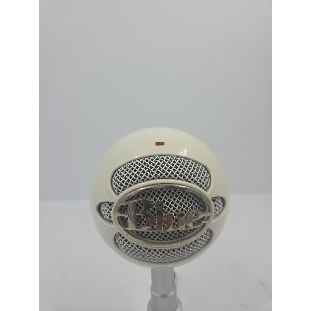 Blue Snowball iCE USB Microphone White Untested For Parts or Repair